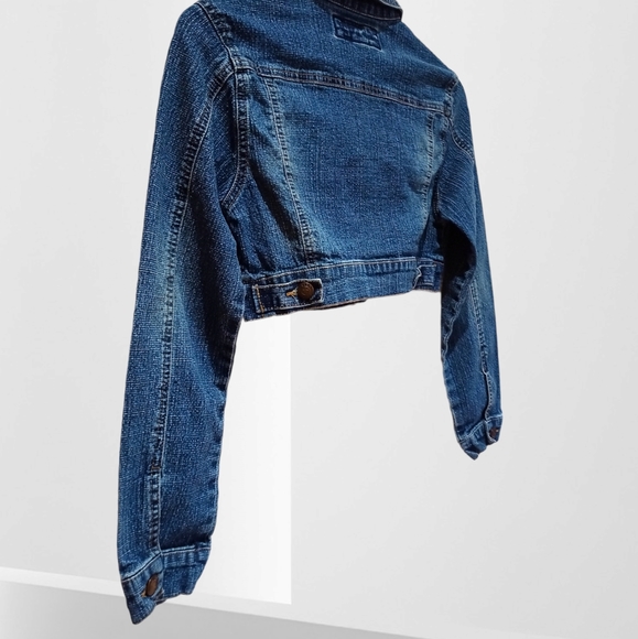 Star Jeans Women's Denim Dark Wash Cropped Jacket - Picture 7 of 16